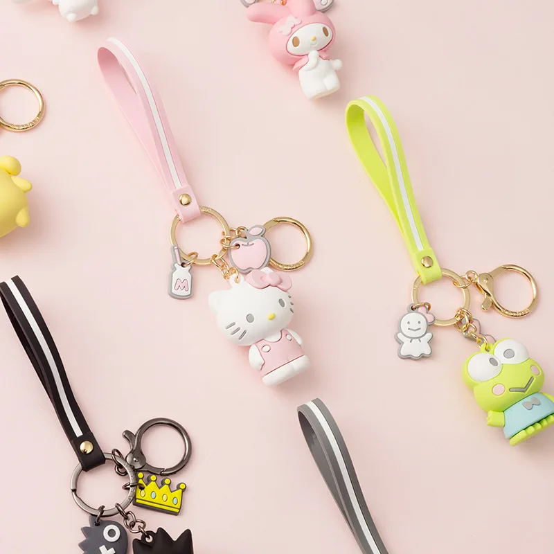 Мультфильм симпатичный брелок hello kitty KT брелок с котом мужчины и женщины украшение подвеска на сумку аксессуары на кольцо для ключей