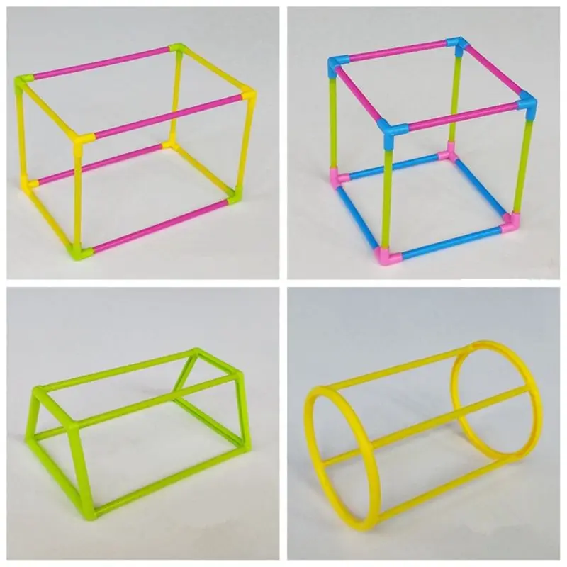 3D Geometric Shape Building Assemble Kit Kids Math Geometry Educational Toy | Игрушки и хобби