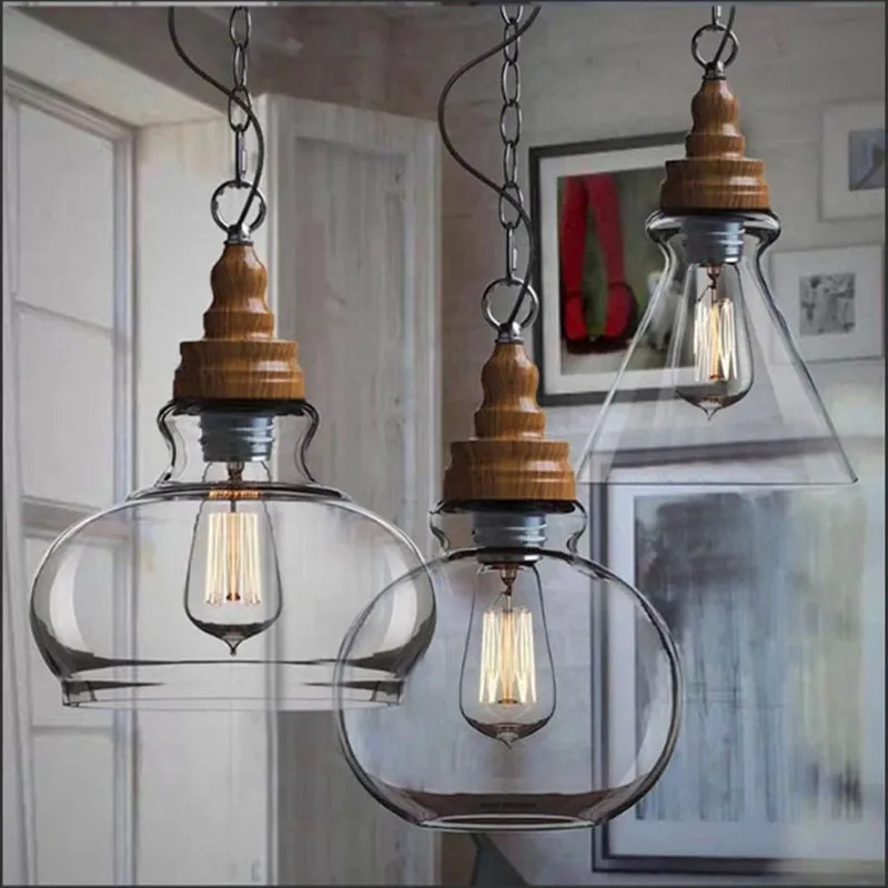 Подвесной светильник в рустикальном стиле s деревянный подвесной для кофейни