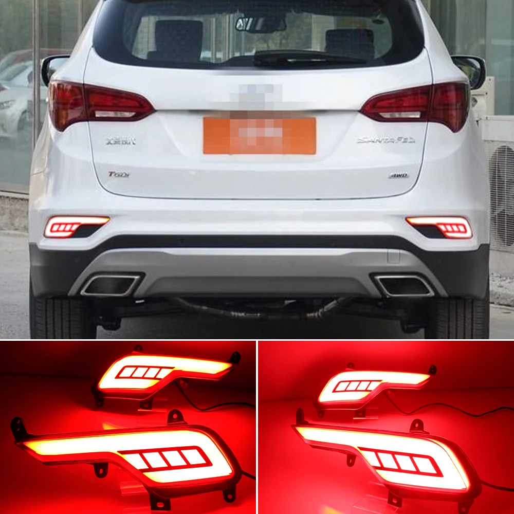 Светодиодсветодиодный лампы CSGJMY 2 шт. для Hyundai ix45 Santa Fe Santafe 2016 2017 2018 отражатель