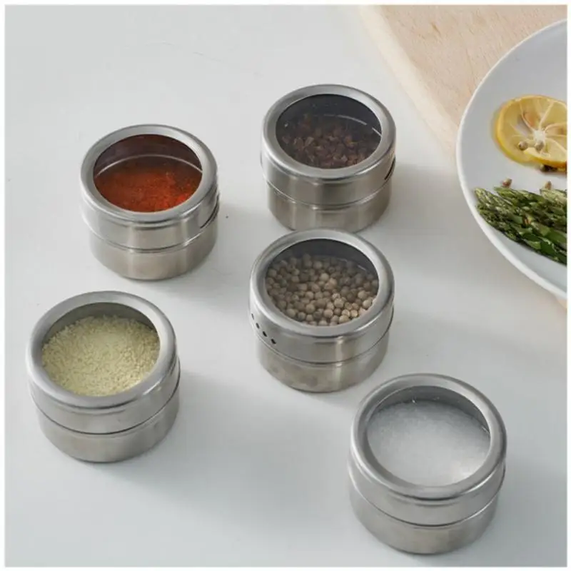

Magnetic Seasoning Pot Stainless Steel Seasoning Pot Kitchen Supplie Seasoning Pot Spray Can With Sticker Kitchen Seasonin Tool