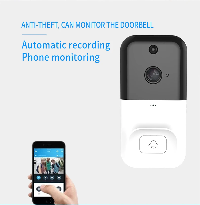 DIDseth Smart Wi-Fi батарея дверной звонок wifi Звонок камера для квартиры PIR сигнализация