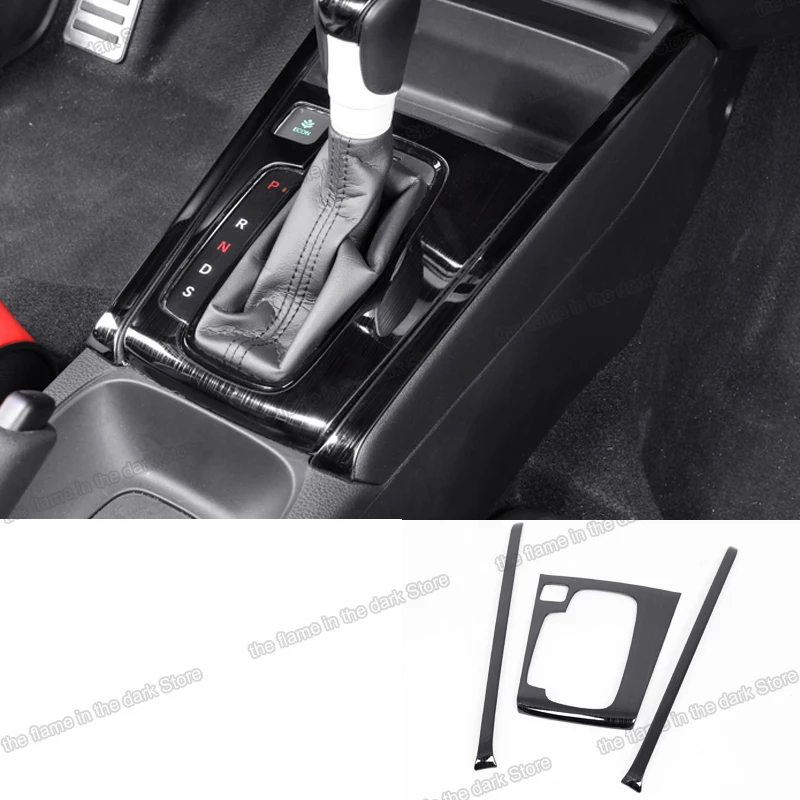 Lsrtw2017 углеродное волокно abs Автомобильная панель переключения передач для honda fit