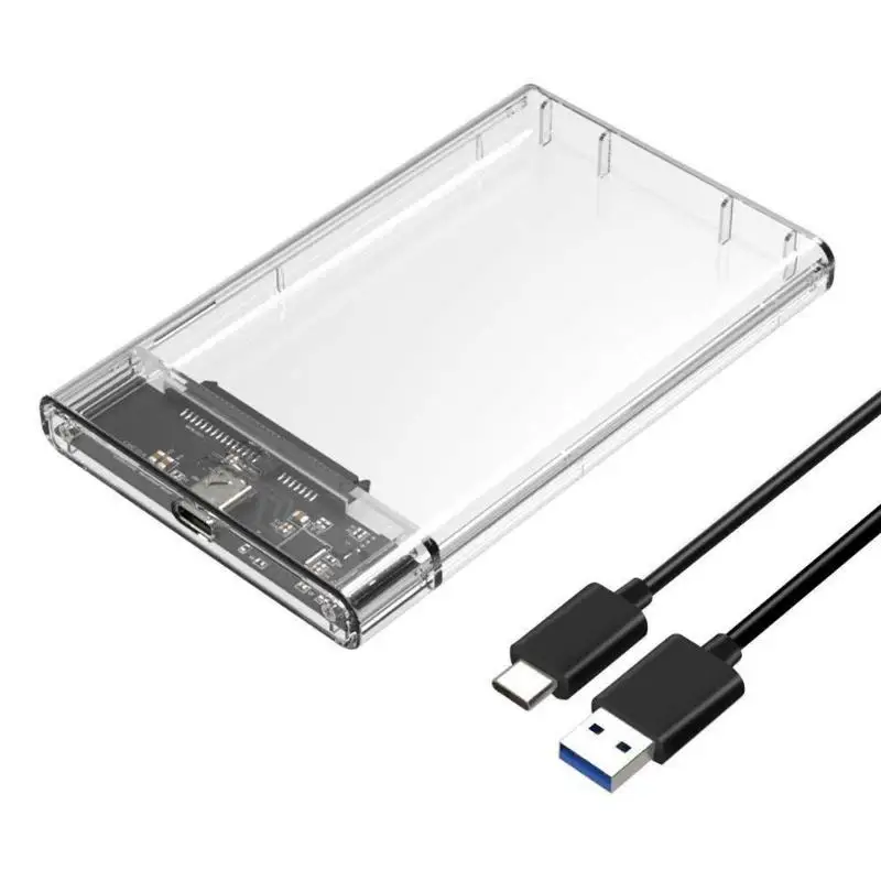 2 5 дюймов SATA USB 3 1 Type C чехол для SSD HDD Гбит/с Корпус внешнего жесткого твердотельный
