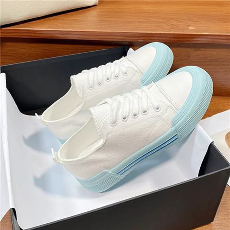 

Cream Canvas White Shoes 2021 New South Korean Version of The Little White Shoes Women's Summer Thin Personalized Shoes INS