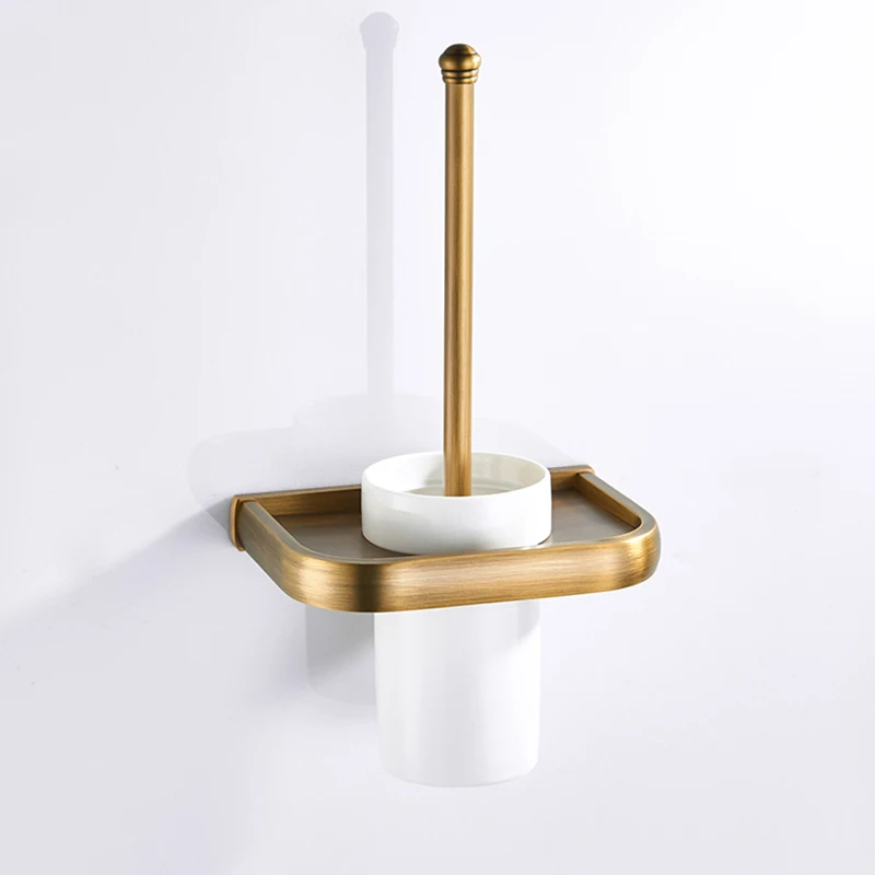 Бронзовый набор аксессуаров для ванной комнаты антикварная двойная Полка