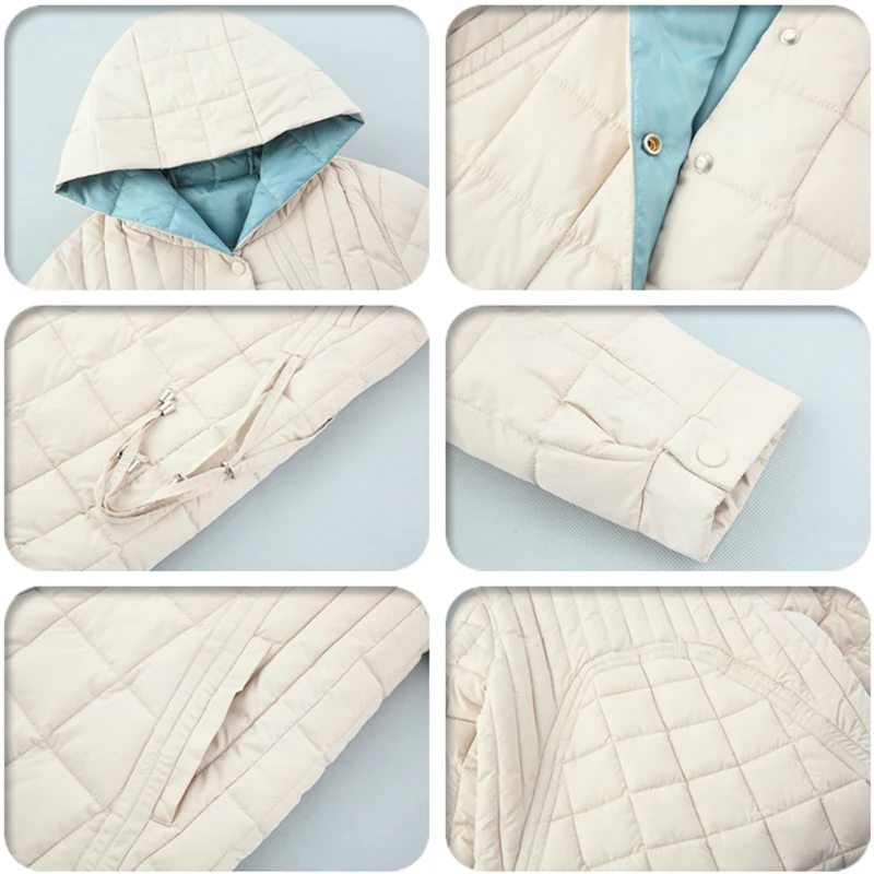 

Winter Long Jacket Women Solid Hooded Woman Parka 2020 Slim Office Ladies Thick Cotton Padded Plus Size Coats Female Outwear