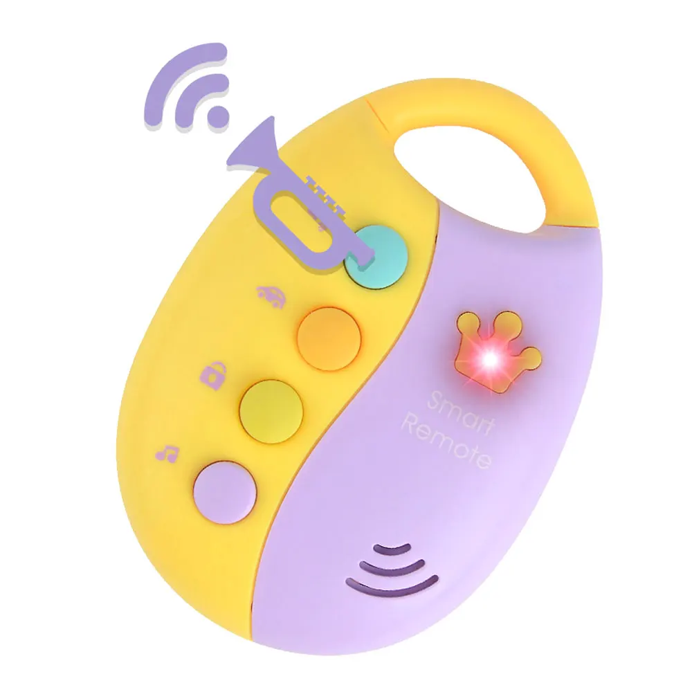 Дети моделирование музыка ключа автомобиля игрушка вспышки интеллектуальный