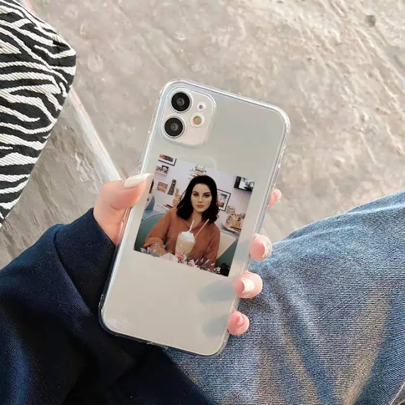 

Lana Del Rey Phone Case For iphone 12 11 8 7 6s 6 5 5s 5c se plus mini x xs xr pro max Transparent soft
