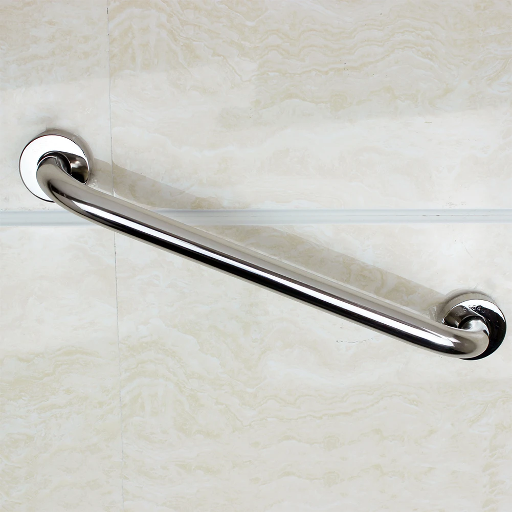 

40CM Chrome Polished 304 Stainless Steel Bathroom Bathtub Handrail Safety Grab Bar for The Old People bathroom Handle Armrest