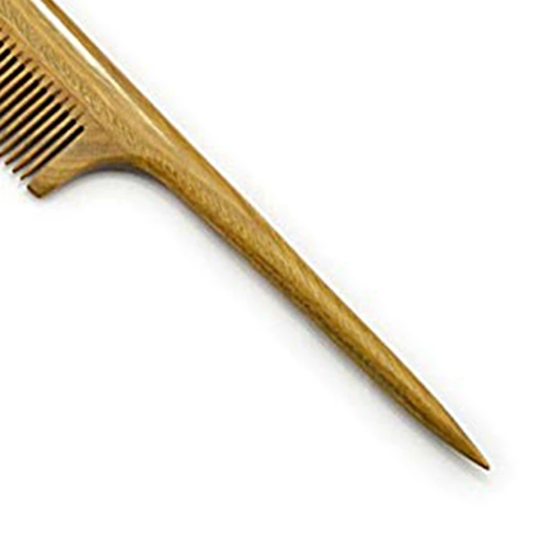 

Rat Tail Comb - Sandalwood Fine Tooth Hair Combs - Exquisite Workmanship No Static Wooden Comb for Women