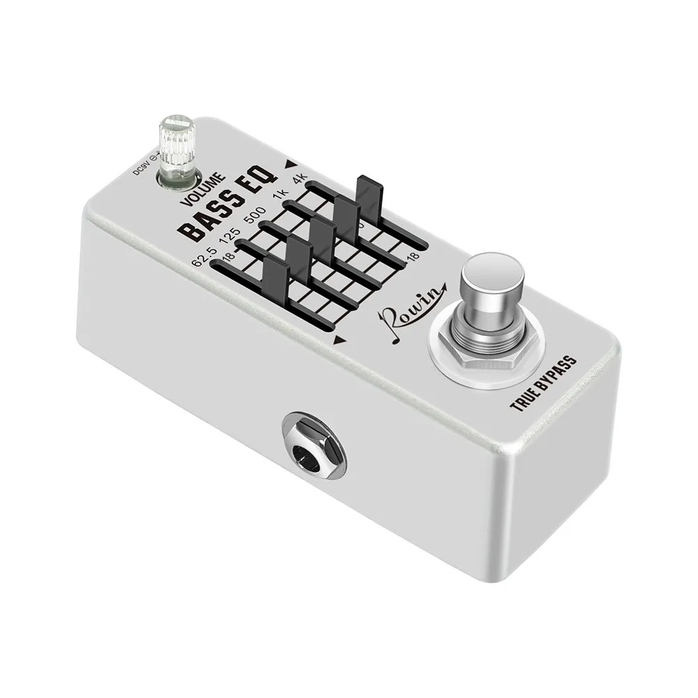

Bass EQ Pedal 5 Band Equalizer Pedals For Bass Guitar Rowin LEF-317B With User Manual Zinc Alloy Bass EQ Accessories Parts