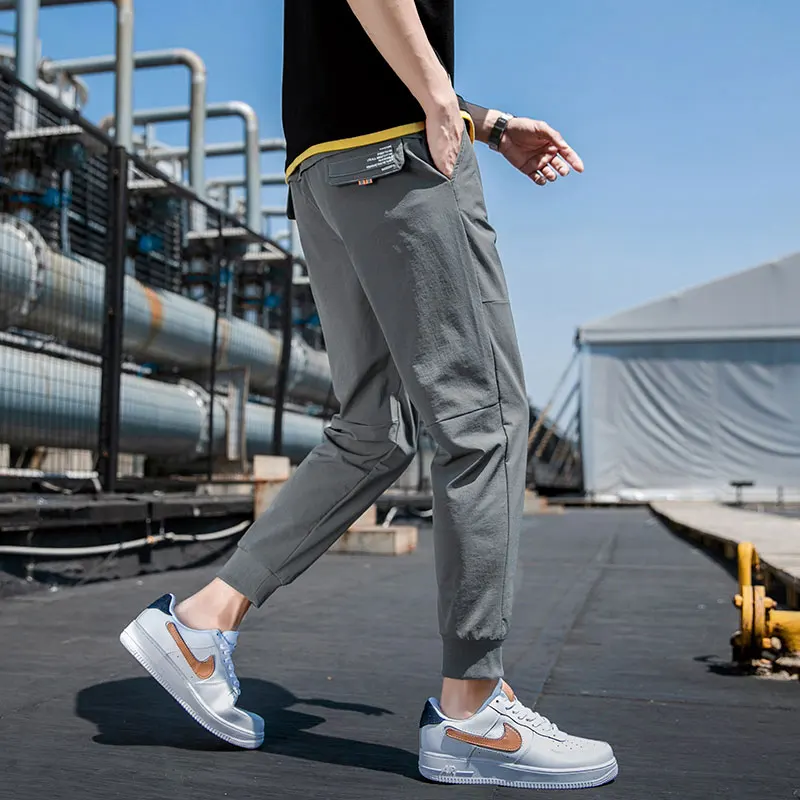 

SingleRoad Cargo Pants Men Fashion 2021 Spring Pocket Joggers Hip Hop Harajuku Japanese Streetwear Trousers Black Pant For Men
