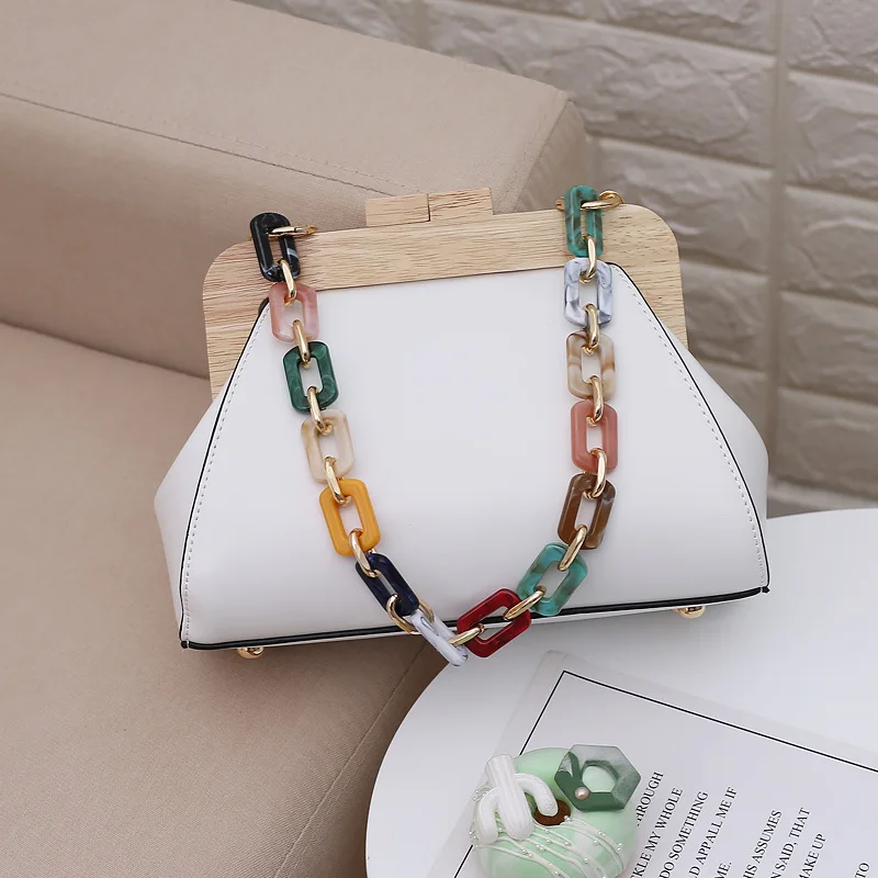 Новая Корейская версия тренда 2020 года зажим из натурального дерева с нефритовой