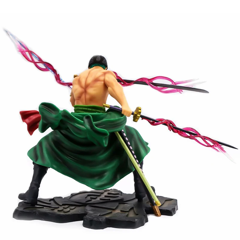 20 см аниме Одна деталь ророноа Зоро три тысячи мир ПВХ фигурка плавкого головка