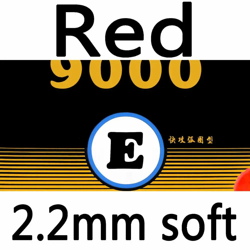 Yinhe 9000E(9000 E, 9000-E) Pips-In настольный теннис резиновый с губкой - Цвет: red soft