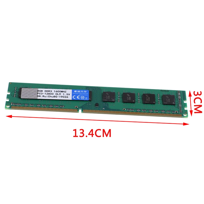 pc memory ram memoria module computer desktop ddr3 8gb 1600mhz 240pin 1 5v dimm ram desktop memory free global shipping