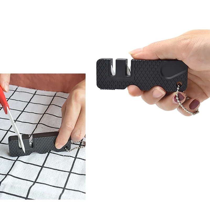 

High Quality Super Suction Kitchen Sharpener Tool Kitchen Mini Sharpening Tool 2-Stage Creative Kitchen Sharpener Kitchen Gadget