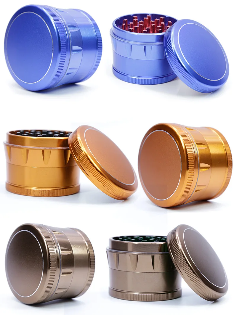 4 уровня измельчитель дробилка из алюминиевого сплава металлическая мельница