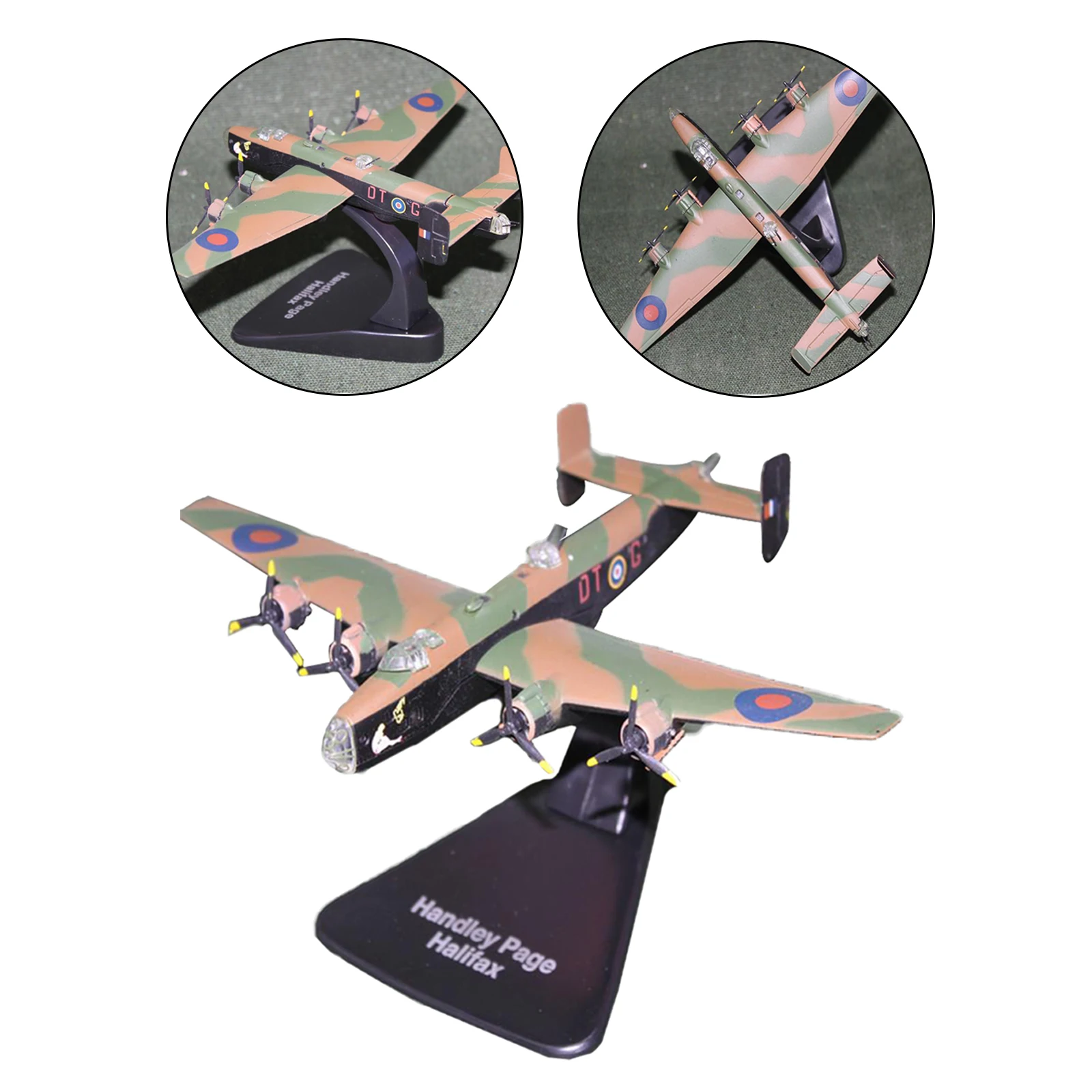 1/144 Handley Page Halifax Airplane Model Fighter for Boys Toys Decorations | Railed/Motor/Cars/Bicycles