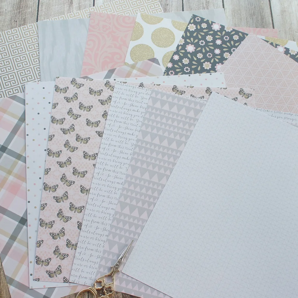 Бумага для упаковки подарков сделай сам 24 листа 12 дюймов|Крафт-бумага| |