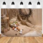 Фон для студийной фотосъемки в стиле ретро с изображением пасхальвечерние НКИ младенца стеклянной бутылки яйца кролика доски