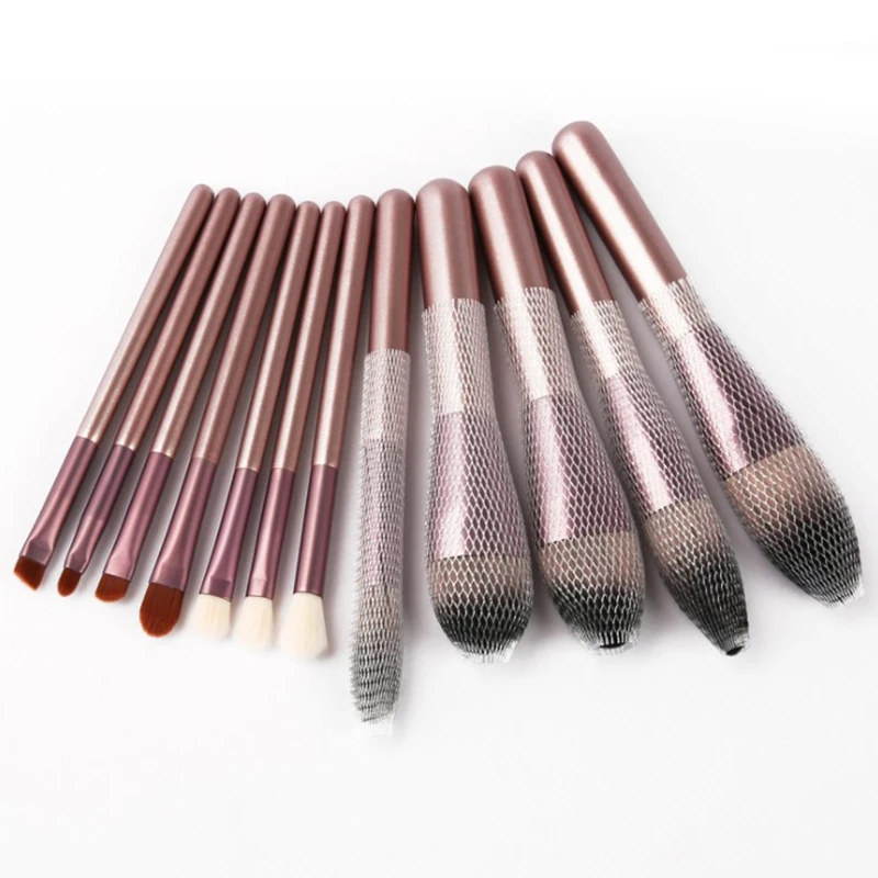 

12pcs Small Grape Makeup Brush Sets Super Soft Full Set Of Novice Beauty Tools