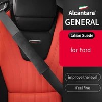for ford mustang mondeo mk4 mk2 mk3 ranger ecosport kuga 2 3 st alcantara suede seat belt shoulder cover