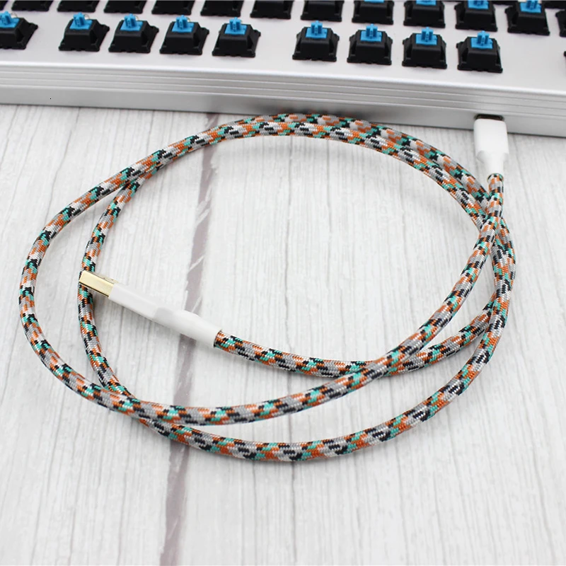Нейлоновый кабель провод механическая клавиатура GH60 USB Type c для покера 2 Xd64 Xd84 Xd96
