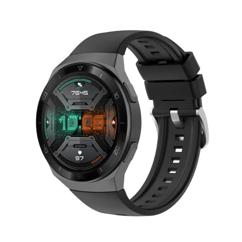 Ремешок силиконовый для Huawei Watch GT 2E спортивный водонепроницаемый мягкий браслет
