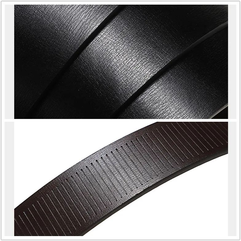 

New Fashion Automatic Buckle Belt Brand Men's Genuine Leather Business Affairs Leisure Time Superior Quality Alloy Buckle Cowhid