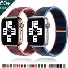 Strap For Apple Watch band 38mm 40mm 42mm 44mm Smartwatch Watchband correa Sport Nylon Loop belt Bracelet iWatch Series 4 5 SE 6