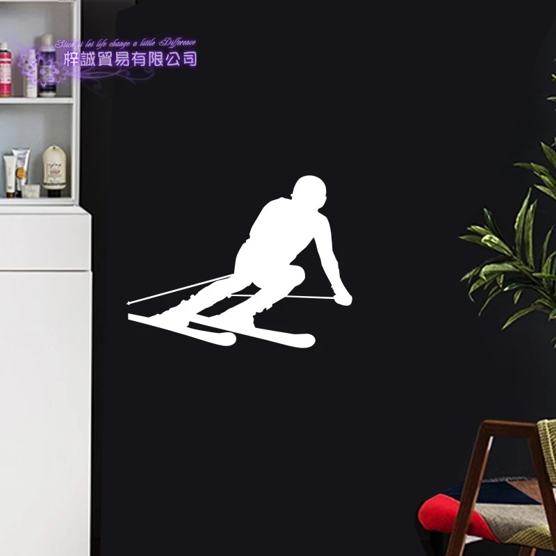 Наклейка для лыжного спорта виниловые наклейки на стену Pegatina Декор наклейка
