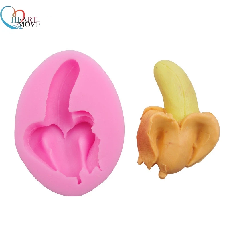 

HEARTMOVE 3D kitchen Cake mold Chocolate cookies Soap Jelly Baking tools Fondant banana Decor silicone Cake Baking Moulds 9143
