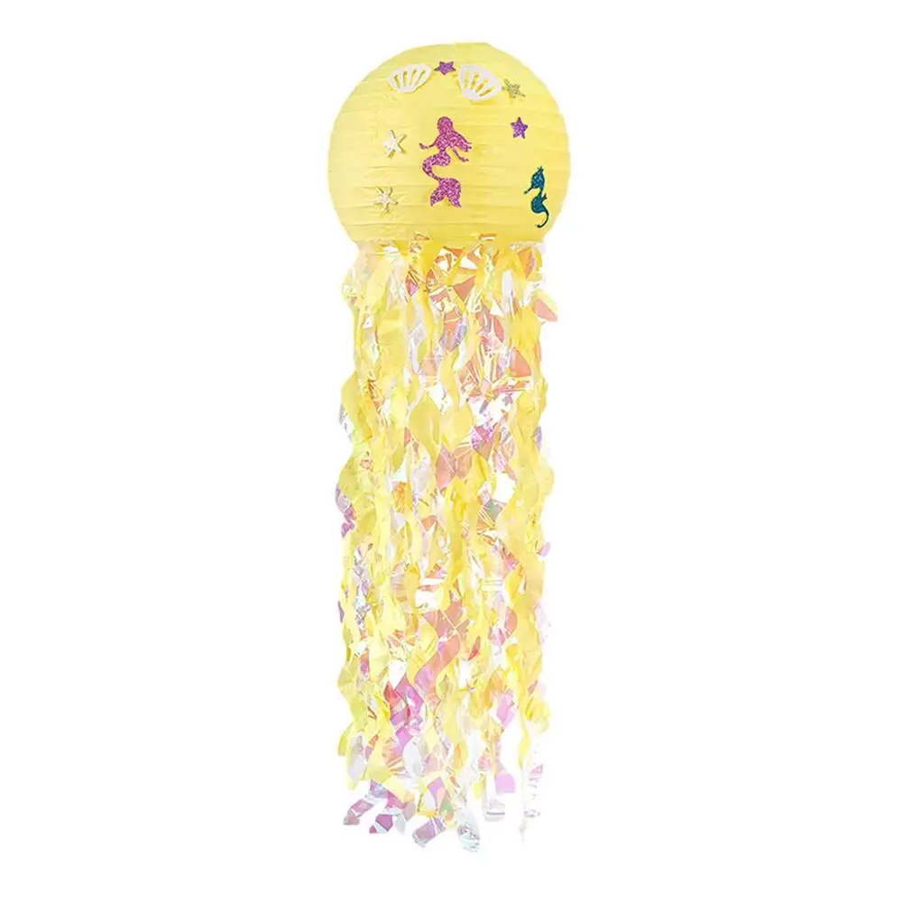 

Mermaid Party Decoration Diy Hanging Jellyfish Lantern Little Mermaid Under The Sea Party Birthday Party Home Decorations