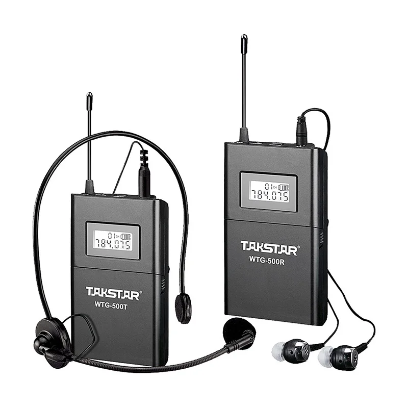 Настройка Takstar WTG 500 UHF PLL Беспроводная система гида тура голосовое устройство