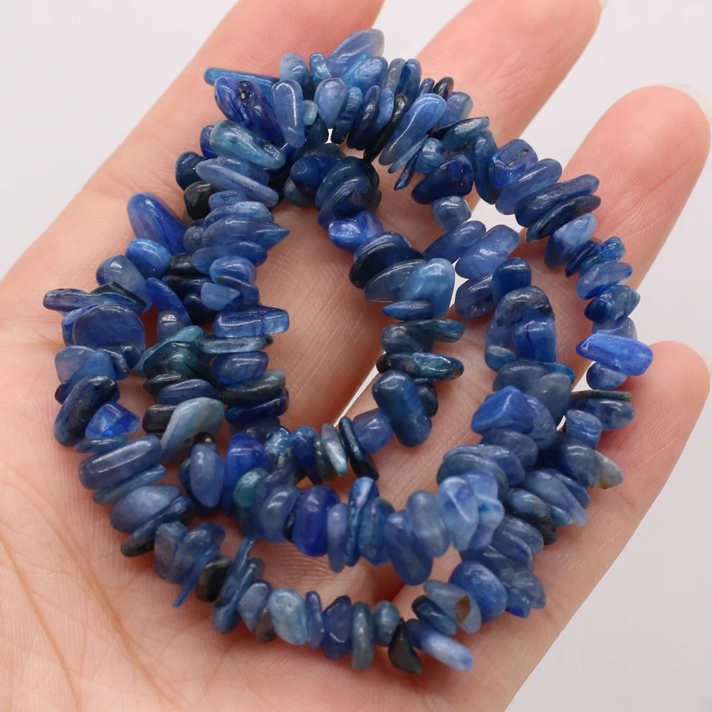 

5-8mm Natural Dark Blue Aventurine Beaded Irregular Gravel Beads for Jewelry Making DIY Necklace Bracelet Accessries Length 40cm