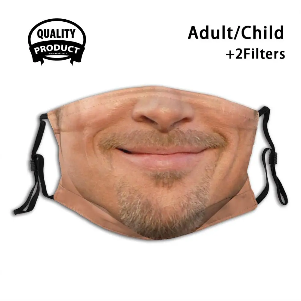 

Brad Pitt Mask Reusable Mouth Mask Washable Filter Anti Dust Face Masks Brad Pitt Movie Brad Pitt Fight Club Film Tarantino