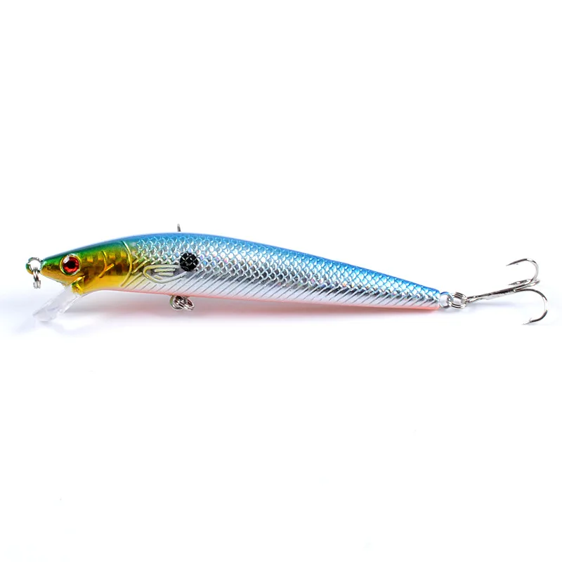 

1 Pcs Fishing Lure 3D Eyes Floating Minnow Aritificial Laser Wobblers 11.8cm 12.6g Crankbait Hard Plastic Fishing Tackle Pesca
