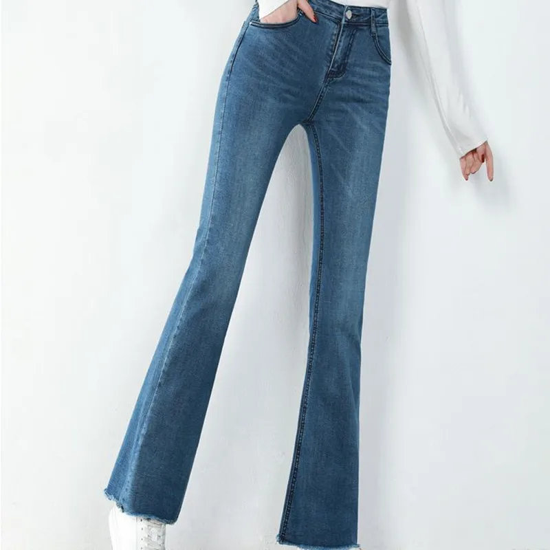 

High waist light color skinny jeans women's new spring and summer speaker slim pants