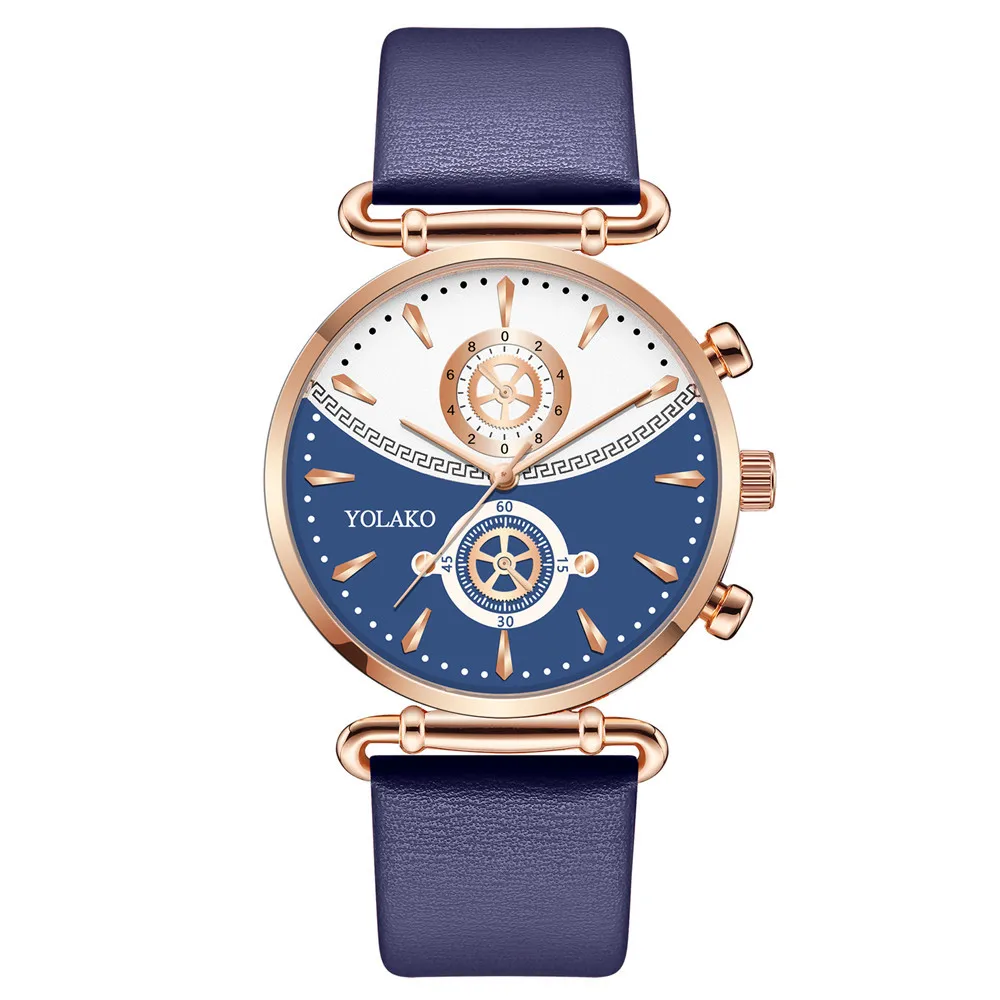 

New Fashion Belt Korean Version Of Simple Leisure All-Match Round Digital Pointer Pin Buckle Ladies Quartz Watch