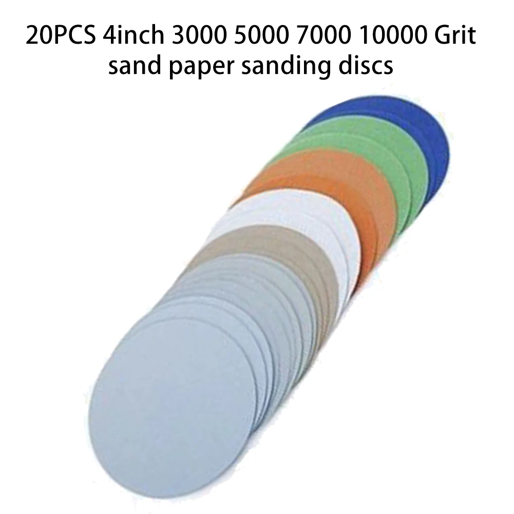 20 шт крюк и петля 3 дюйма 3000 5000 7000 10000 песочные шлифовальные диски прочные