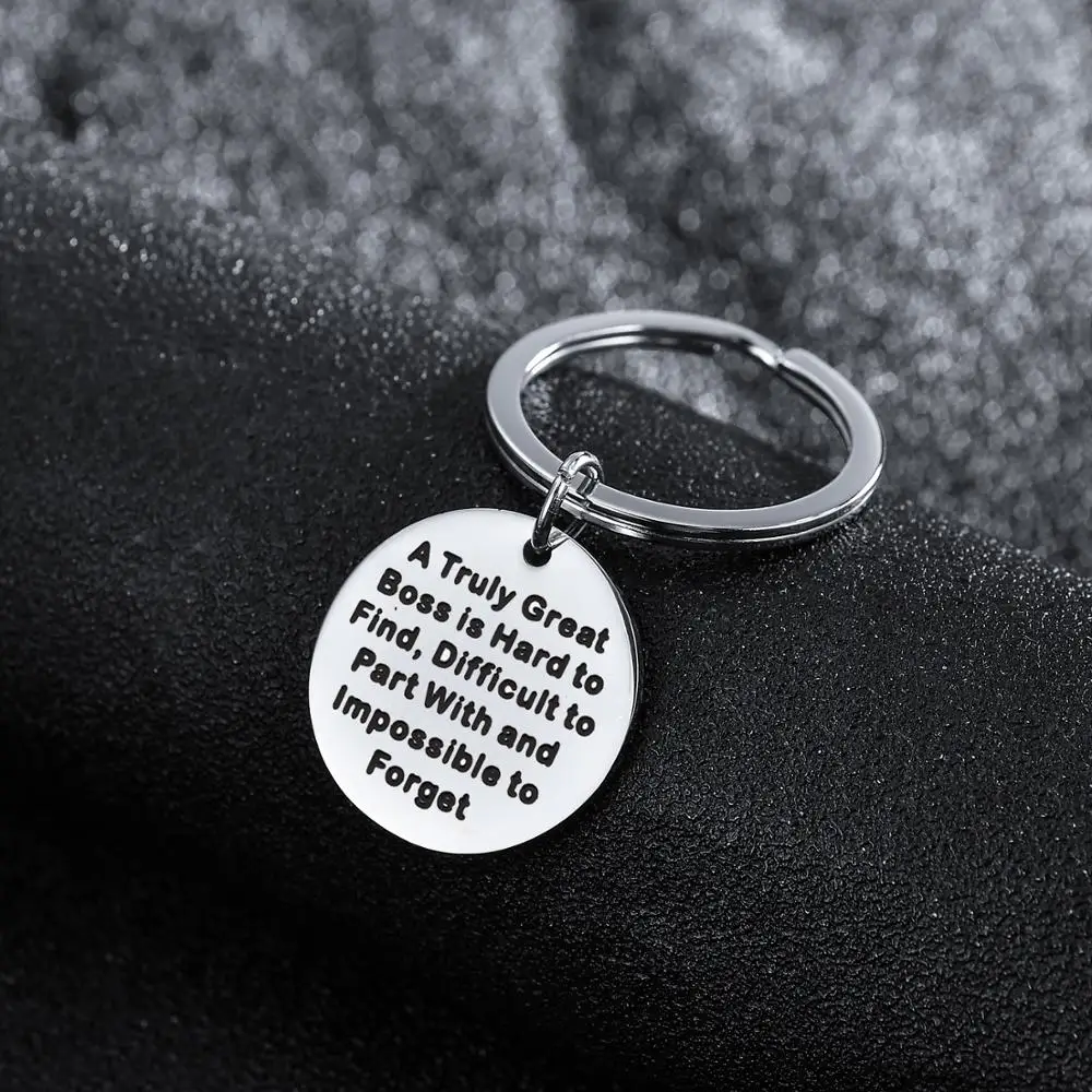 12 шт. оптовая продажа брелок из нержавеющей стали действительно отличный босс