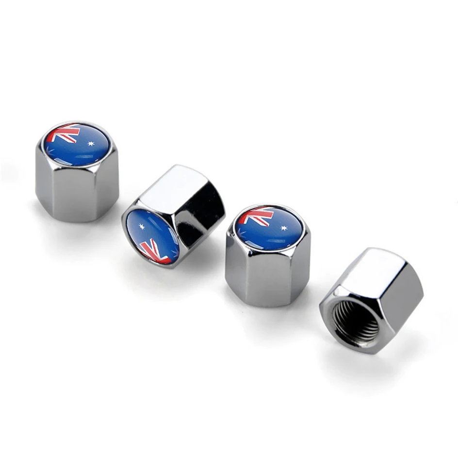 Универсальные колпачки клапанов автомобильных колес флаг Австралии значки