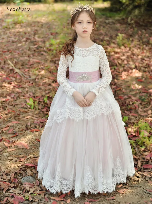 Бежевое кружевное ТРАПЕЦИЕВИДНОЕ ПЛАТЬЕ с цветочным принтом для свадебной