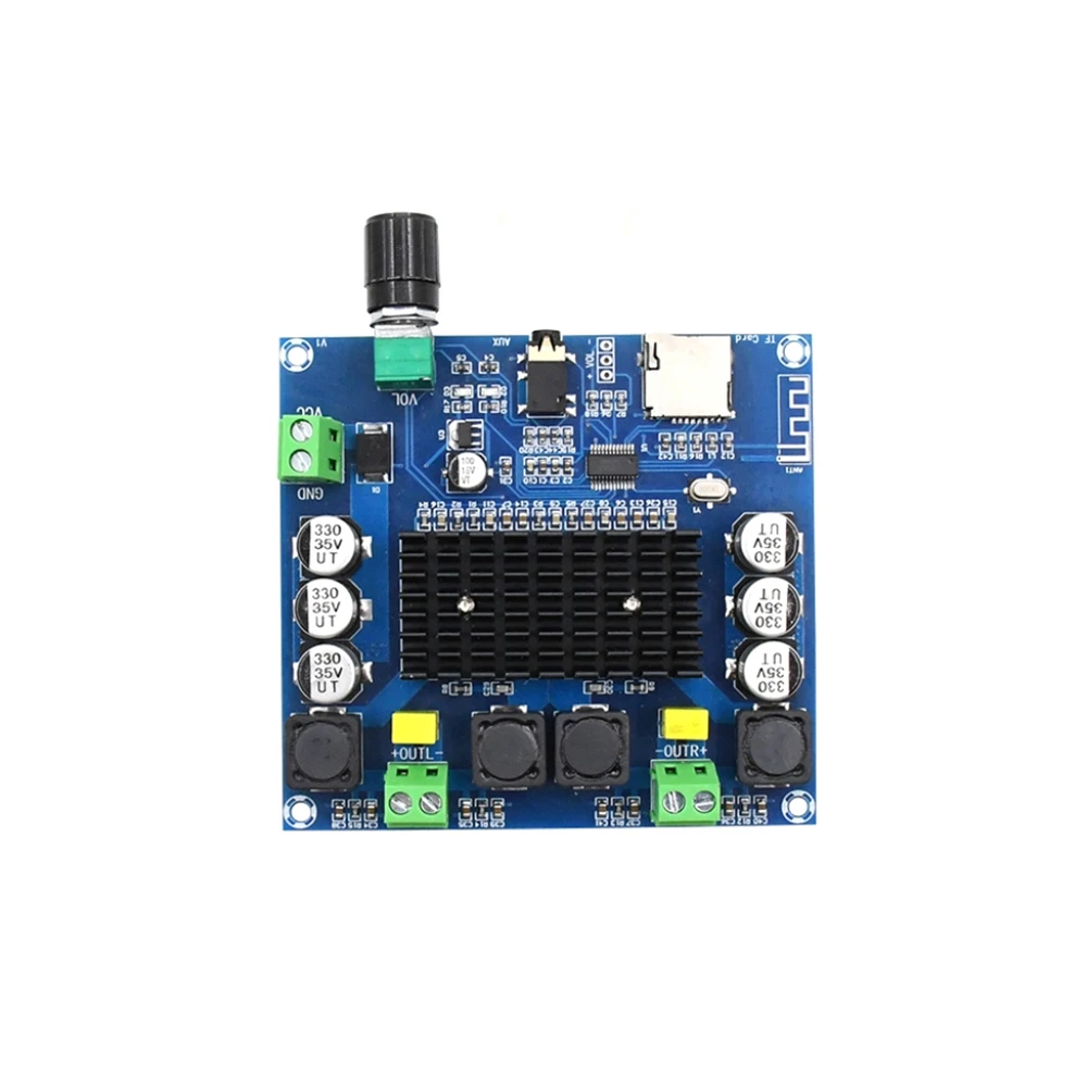 Плата цифрового усилителя TDA7498 Bluetooth 5 0 2-канальный аудио модуль 2*100 Вт AUX |