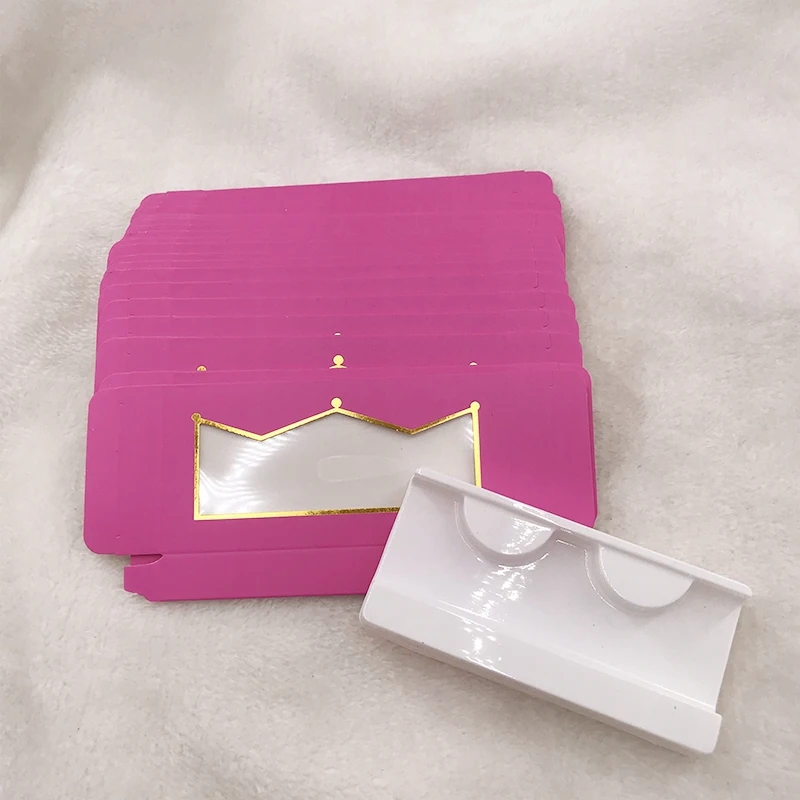 20pcs/lot Empty Lashes Paper Boxes Custom Mink Eyelashes Packaging