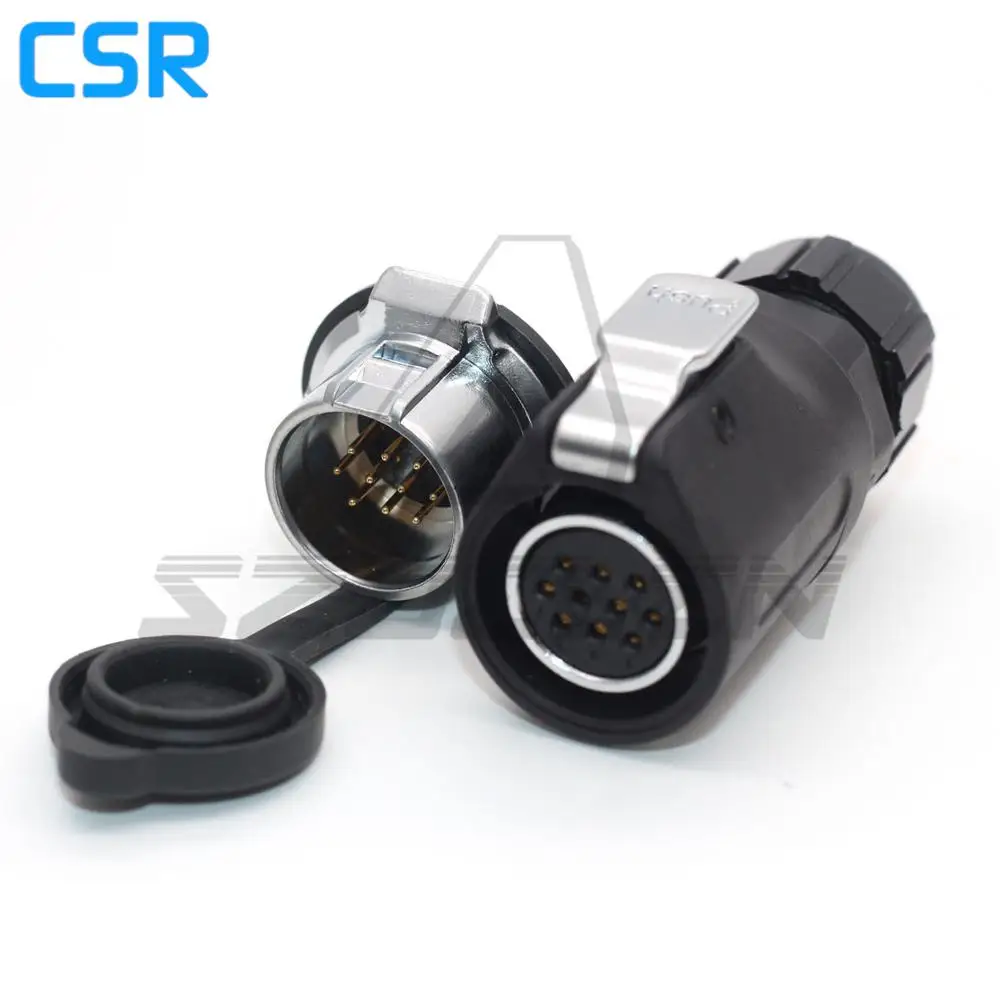Серия XHP20 10 Pin водонепроницаемый разъем штекер и гнездо авиационный Кабельный |