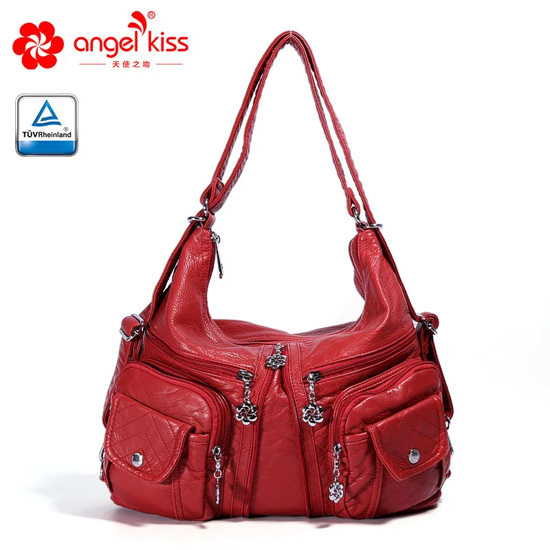 Angelkiss Женская модная Высококачественная моющаяся сумка из искусственной кожи
