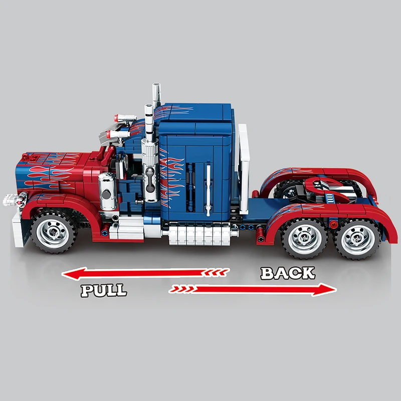 SEMBO 849 шт. строительные блоки Optimus Prime тяжелый контейнер грузовик развивающие